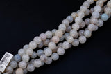 Clearish- Dragon Scale Agate- High Quality in Round,-Full Strand 15.5 inch Strand, 4mm, 6mm, 8mm, 12mm, or 14mm Beads