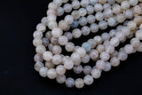 Clearish- Dragon Scale Agate- High Quality in Round,-Full Strand 15.5 inch Strand, 4mm, 6mm, 8mm, 12mm, or 14mm Beads