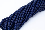 8x10mm Crystal Barrel -2 or 5 or 10 STRANDS- 16 Inch Strand- Dark Sapphire Blue