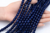 8x10mm Crystal Barrel -2 or 5 or 10 STRANDS- 16 Inch Strand- Dark Sapphire Blue