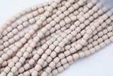 8x10mm Crystal Barrel -2 or 5 or 10 STRANDS- 16 Inch Strand- Pale Powder