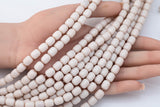 8x10mm Crystal Barrel -2 or 5 or 10 STRANDS- 16 Inch Strand- Pale Powder
