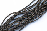 Wood Roundel Shape Beads 4mm- 15 inches per strand