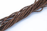 Wood Roundel Shape Beads 4mm- 15 inches per strand