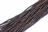 Wood Rice Shape Beads 5x6mm- 15 inches per strand