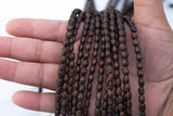 Wood Rice Shape Beads 5x6mm- 15 inches per strand