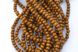 Wood Off Round Shape Beads 8mm- 15 inches per strand