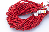Wood Rice Shape Beads 7x14mm- 15 inches per strand
