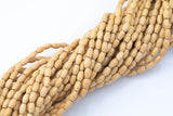 Wood Rice Shape Beads- 15 inches per strand