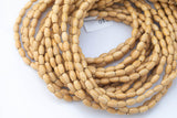 Wood Rice Shape Beads- 15 inches per strand