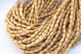 Wood Rice Shape Beads- 15 inches per strand