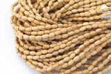 Wood Rice Shape Beads- 15 inches per strand