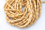 Wood Rice Shape Beads- 15 inches per strand