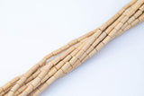Wood Barrel Shape Beads- 15 inches per strand