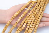Wood Cube Shape Beads 8mm- 15 inches per strand