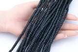 Wood Heishi Shape Beads 4mm or 5mm- 15 inches per strand