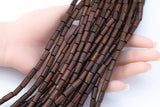 Wood Barrel Shape Beads 5x8mm- 15 inches per strand