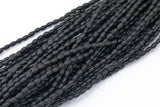Wood Rice Shape Beads 5x6mm- 15 inches per strand