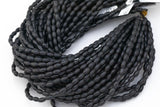 Wood Rice Shape Beads 5x6mm- 15 inches per strand