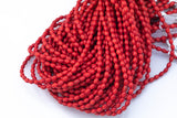 Wood Rice Shape Beads 5x6mm- 15 inches per strand