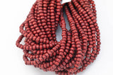 Wood Roundel Shape Beads 6mm- 15 inches per strand