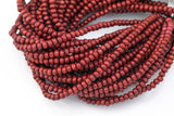 Wood Roundel Shape Beads 6mm- 15 inches per strand