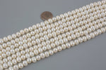6-7mm Natural Freshwater Pearls - Off Round 1 Full Strand
