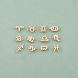 14KGF Zodiac Horoscope Connectors 6x8mm 14kt Gold Filled Zodiac Connectors Bracelet Letter Charm Permanent Jewelry Supplies