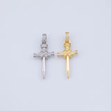 Cross Pendant Charm 18K Gold PVD charms - Tarnish Resistant JJJ