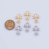 Cross Connector Charm 18K Gold PVD charms - Tarnish Resistant JJJ