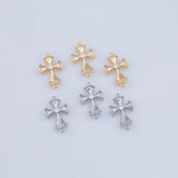 Cross Connector Charm 18K Gold PVD charms - Tarnish Resistant JJJ