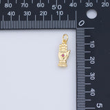 CZ Tarot Palm Hand Card Charm 18K Gold PVD charms - Tarnish Resistant JJJ