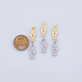CZ Tarot Palm Hand Card Charm 18K Gold PVD charms - Tarnish Resistant JJJ