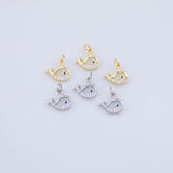 PVD Whale Charm 18K Gold PVD charms - Tarnish Resistant JJJ