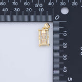 Hourglass charms - Tarnish Resistant JJJ