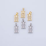 Hourglass charms - Tarnish Resistant JJJ