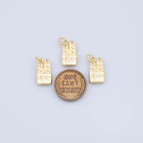 Bread charms - Tarnish Resistant JJJ