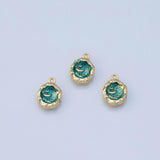 CZ charms pendant - Tarnish Resistant JJJ