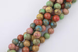 15mm 18mm Ceramic Multicolor Beads Real Porcelain China Beads Smooth Round Beads 15.5"