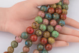 15mm 18mm Ceramic Multicolor Beads Real Porcelain China Beads Smooth Round Beads 15.5"