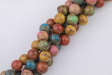 15mm 18mm Ceramic Multicolor Beads Real Porcelain China Beads Smooth Round Beads 15.5"