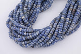 Natural Sodalite Jasper Beads Roundel - High Quality in Smooth Saucer Roundel, 3x6mm Flat Rondel 15.5 Inches Roundel 3x6mm