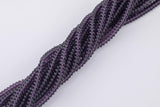 Amethyst Purple Crystal - High Quality in Roundel, 6mm, 8mm- Full 15.5 Inch Strand-15.5 inch Strand Smooth Crystal Beads