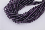 Amethyst Purple Crystal - High Quality in Roundel, 6mm, 8mm- Full 15.5 Inch Strand-15.5 inch Strand Smooth Crystal Beads