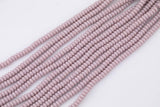 Light Grape Lavender Crystal - High Quality in Roundel, 6mm, 8mm- Full 15.5 Inch Strand-15.5 inch Strand Smooth Crystal Beads