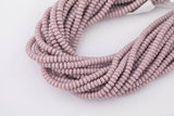 Light Grape Lavender Crystal - High Quality in Roundel, 6mm, 8mm- Full 15.5 Inch Strand-15.5 inch Strand Smooth Crystal Beads