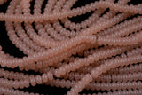 Blush Pink - High Quality in Roundel, 6mm, 8mm- Full 15.5 Inch Strand-15.5 inch Strand Smooth Crystal Beads