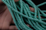 Soap Blue- High Quality in Roundel, 6mm, 8mm- Full 15.5 Inch Strand-15.5 inch Strand Smooth Crystal Beads