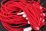 4mm Red Roundel Heishi Beads - High Quality Full 15.5 Inch Strand - 15.5 inch Strand Smooth Crystal Beads