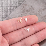Hummingbird Connector 14K Gold Filled Permanent Jewelry Connectors 925 Sterling Silver 14K GF Humming Bird word connectors charm, pendant